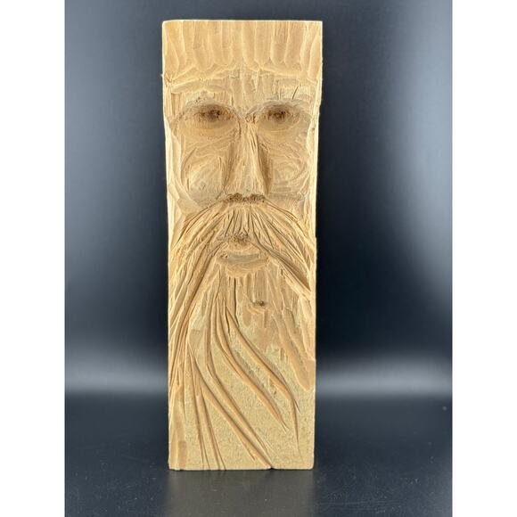 Hand Carved Folk Wood Spirit - Picture 1 of 4
